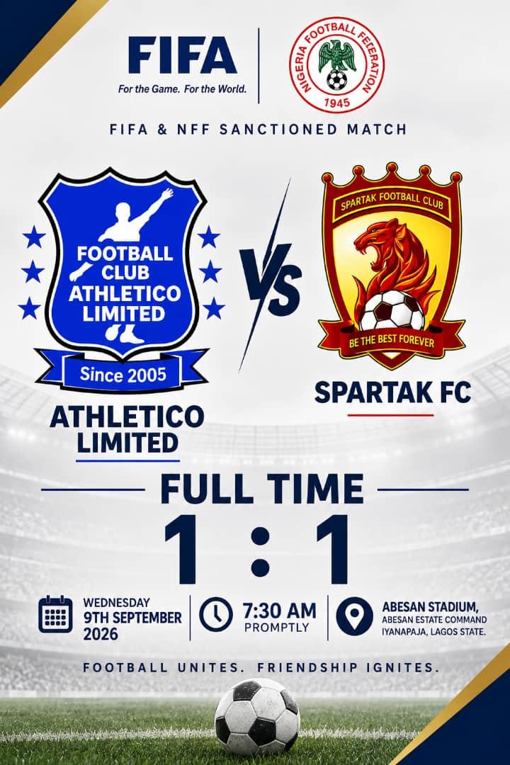 Atlético Limited vs Spartak Football Club match image